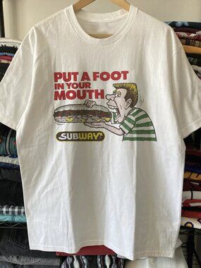 88 Subway - Put a Foot in Your Mouth White Tee